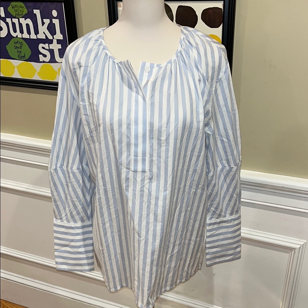 Everlane Striped Tunic Blouse